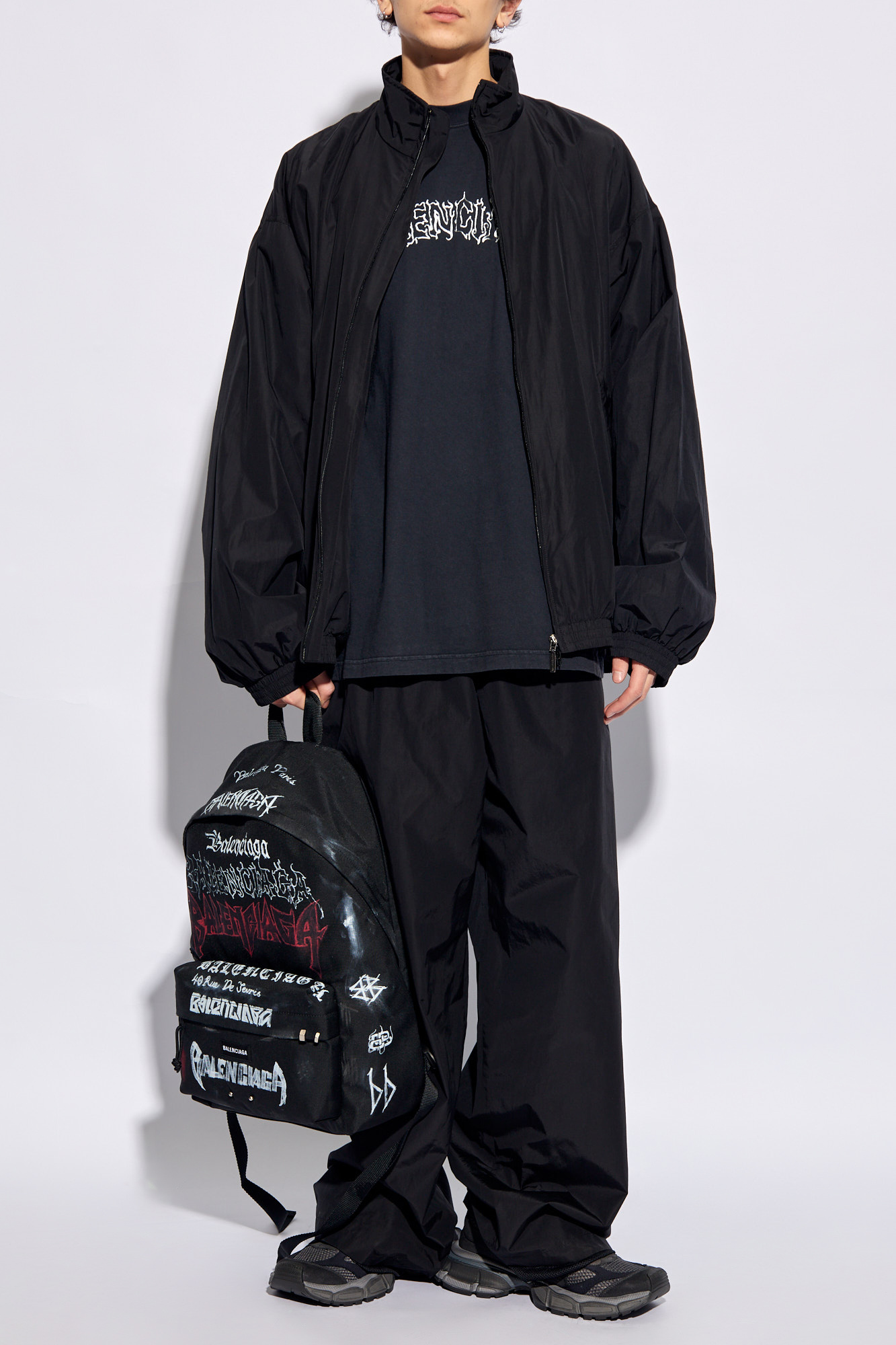 Black Track pants with logo Balenciaga Vitkac Canada